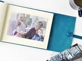 Ophelia Blue Leather Photo Album