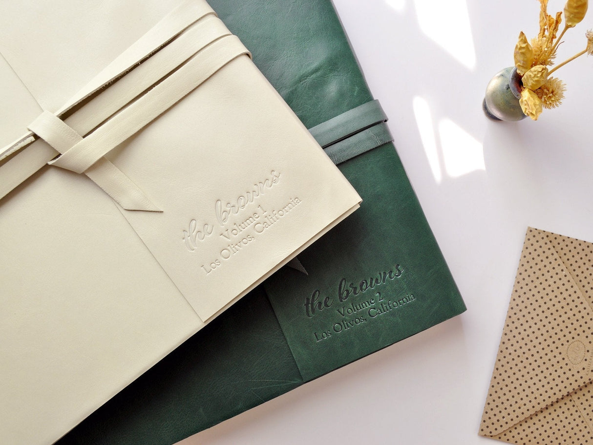 Ophelia Blue Leather Photo Album