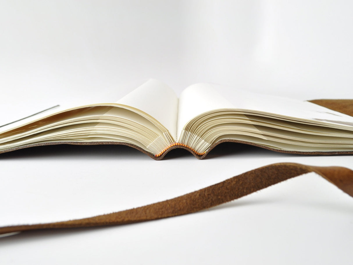 Ophelia Blue Leather Photo Album With Slip-In Sleeves