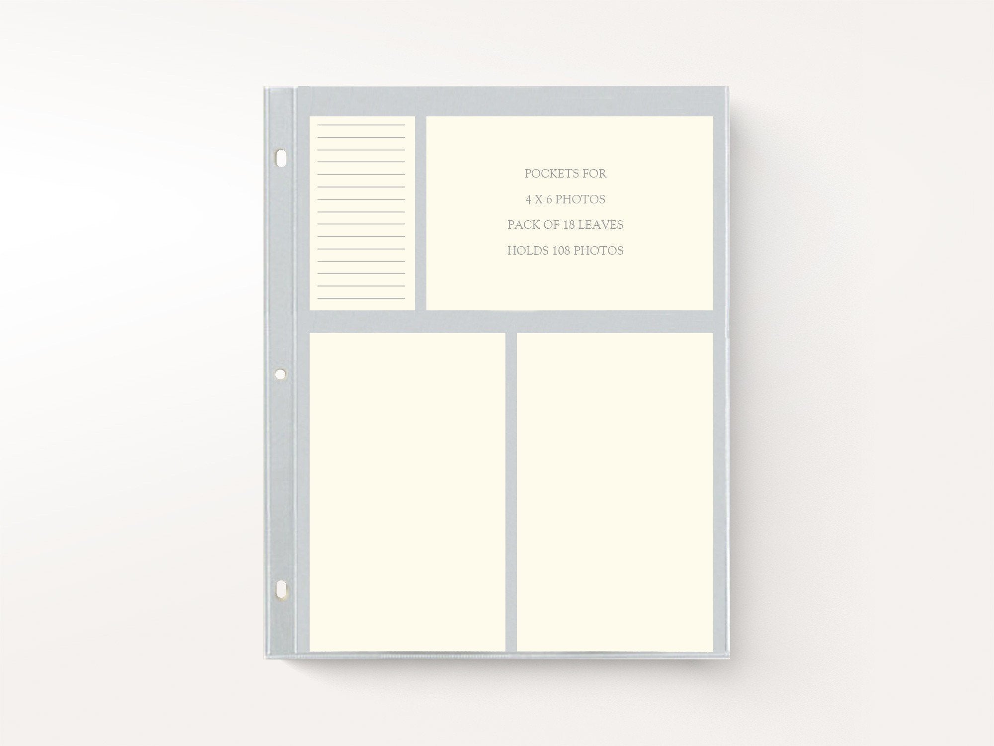 Photo Pages For 3 Ring Album 4x6 – Jenni Bick Custom Journals