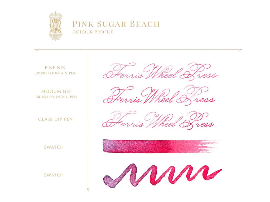 Pink Sugar Beach Fountain Pen Ink