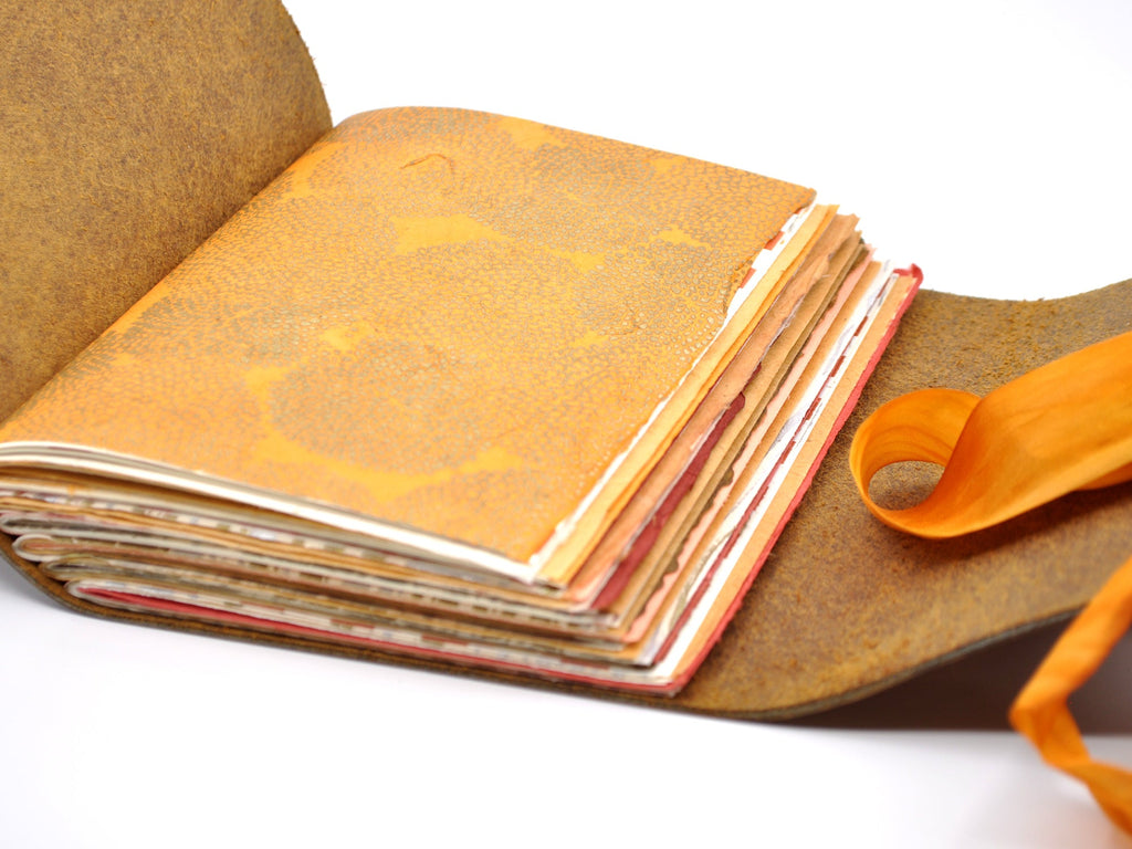 Pumpkin Spice One of a Kind Leather Journal