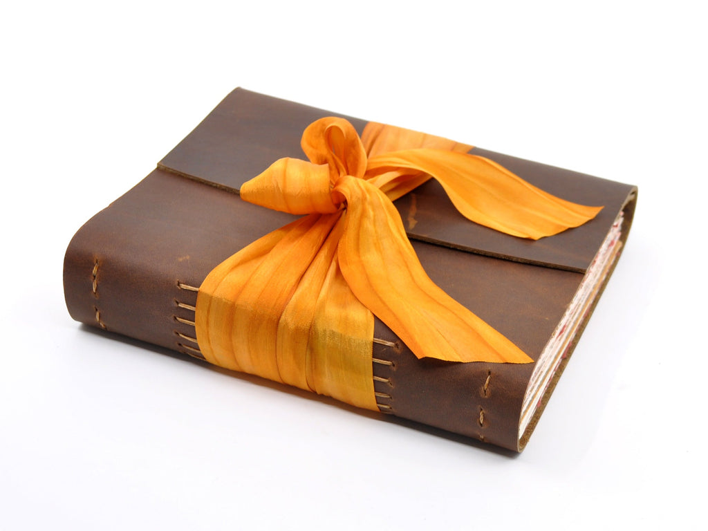 Pumpkin Spice One of a Kind Leather Journal