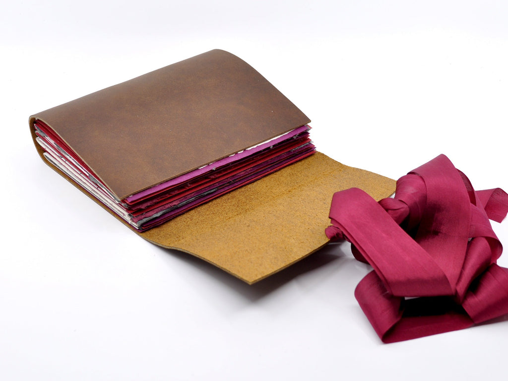 Red Currant One of a Kind Leather Journal