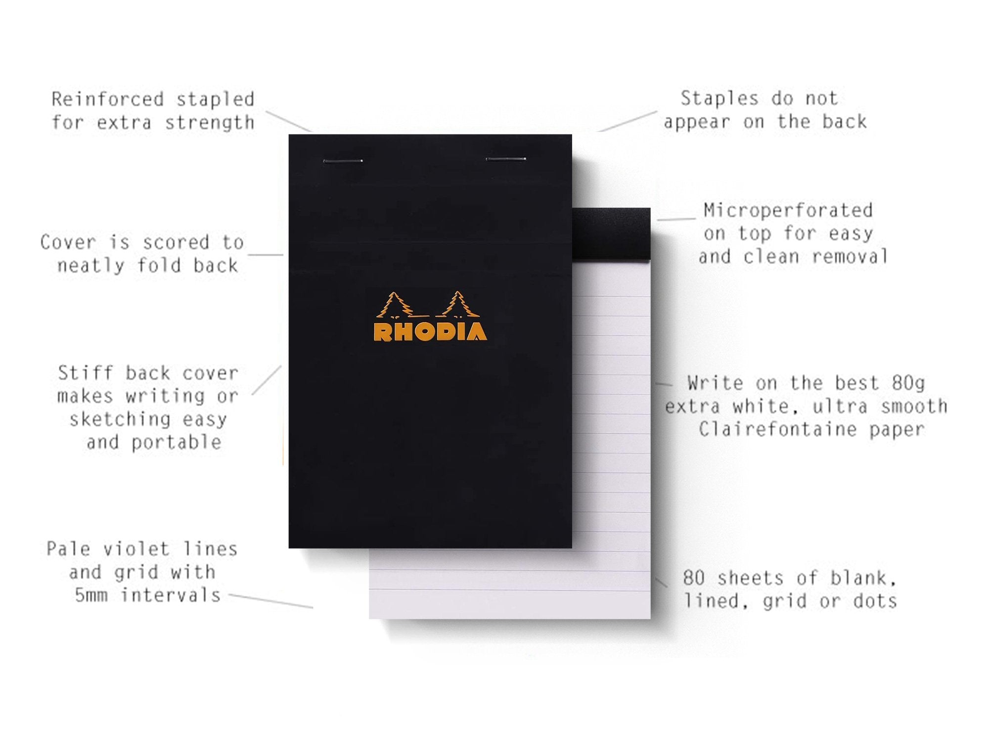 Rhodia Top Staple Bound No. 16 Notepad (6 x 8.25)