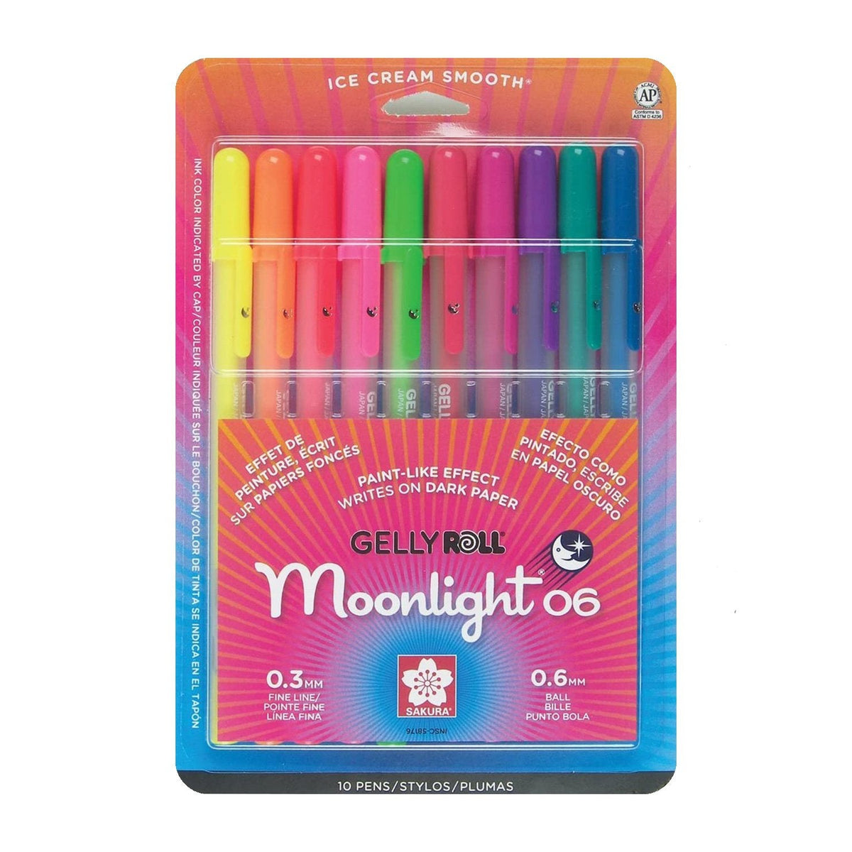 Sakura Gelly Roll Moonlight 0.3MM Set of 10 – Jenni Bick Custom Journals