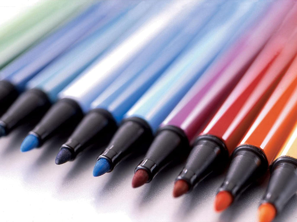 Stabilo Pen 68 Brilliant Colors Felt Tip Markers Set of 6