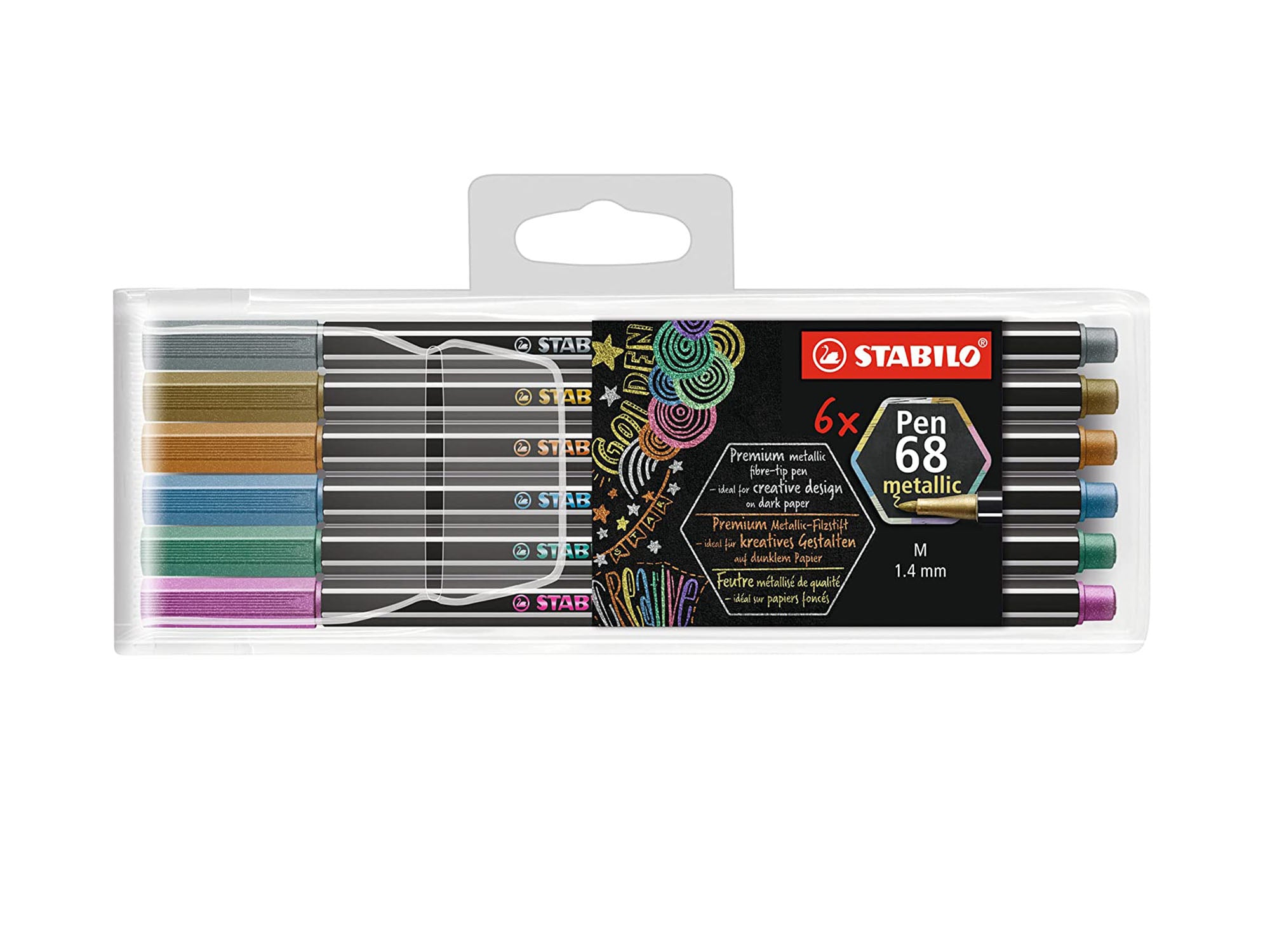 Premium felt-tip pen STABILO Pen 68 - pack of 10 colors