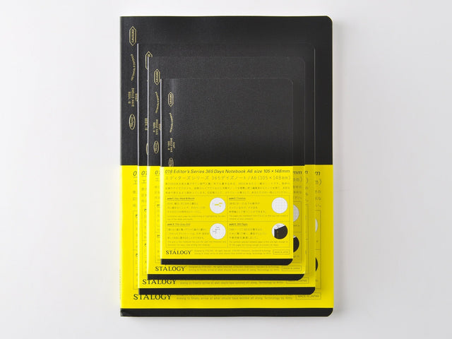 Stalogy Editors Series 365 Days Notebook - Black
