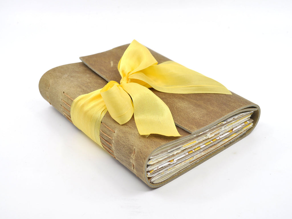 Sunflower One of a Kind Leather Journal