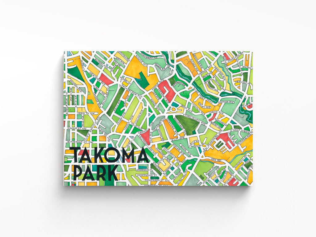Takoma Park Art Map Greeting Card