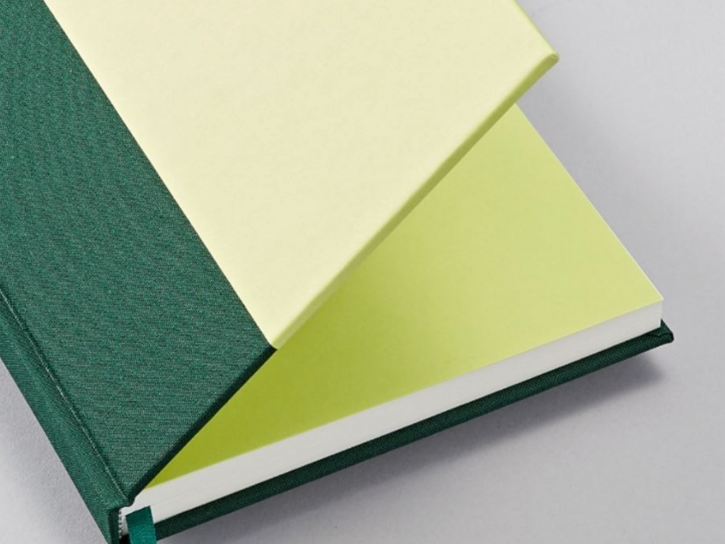 The Cutting Edge Color Block Notebook - Cherry + Pistachio