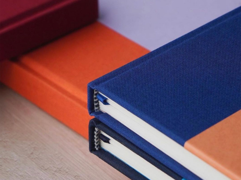 The Cutting Edge Color Block Notebook - Pecan + Ice