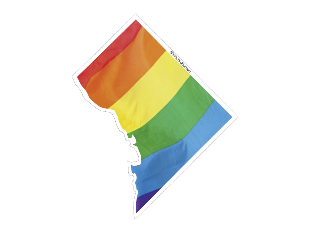 Washington DC Pride Flag Sticker