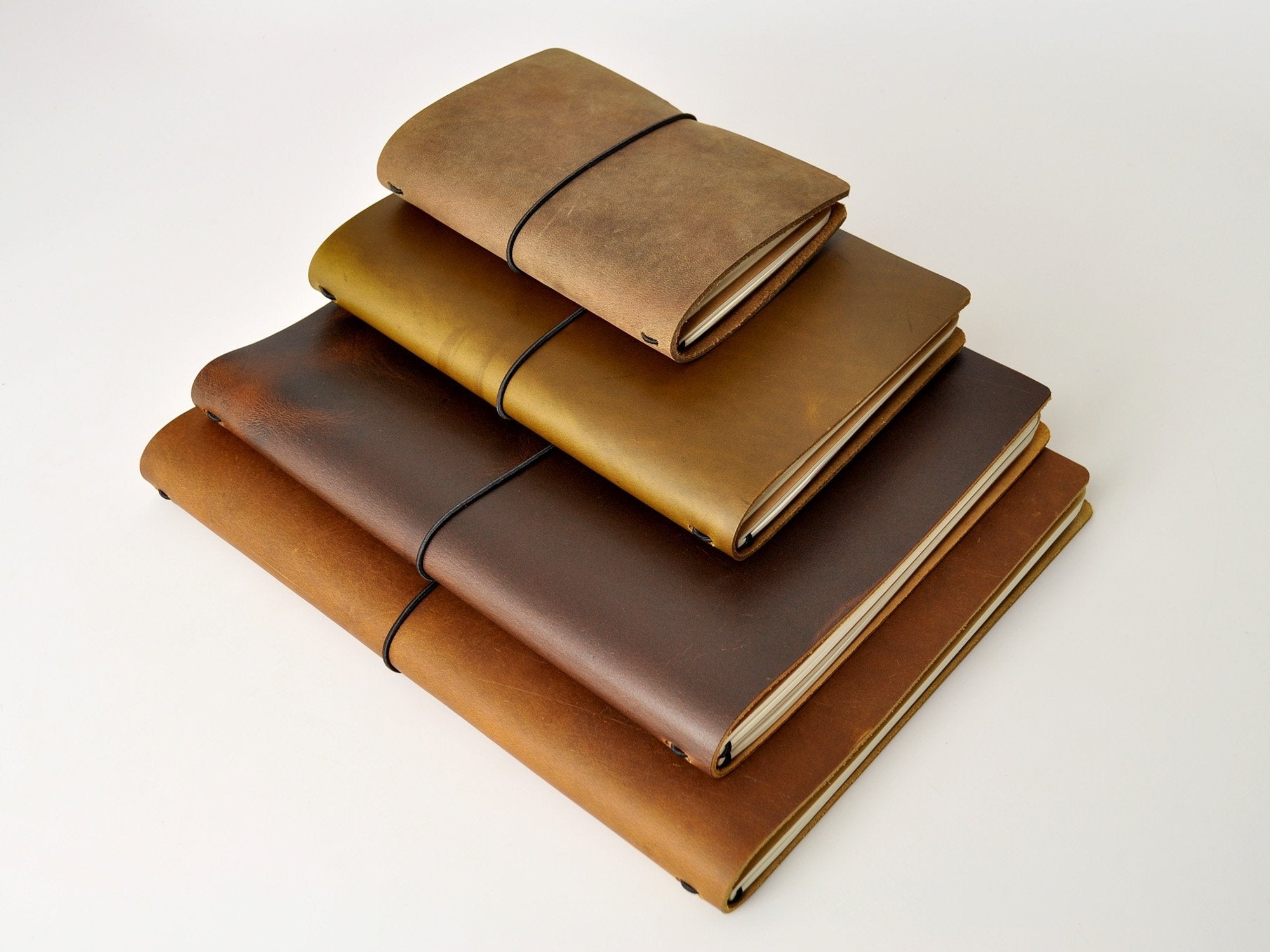 World Travel Journal, Vintage Chestnut Leather Journal