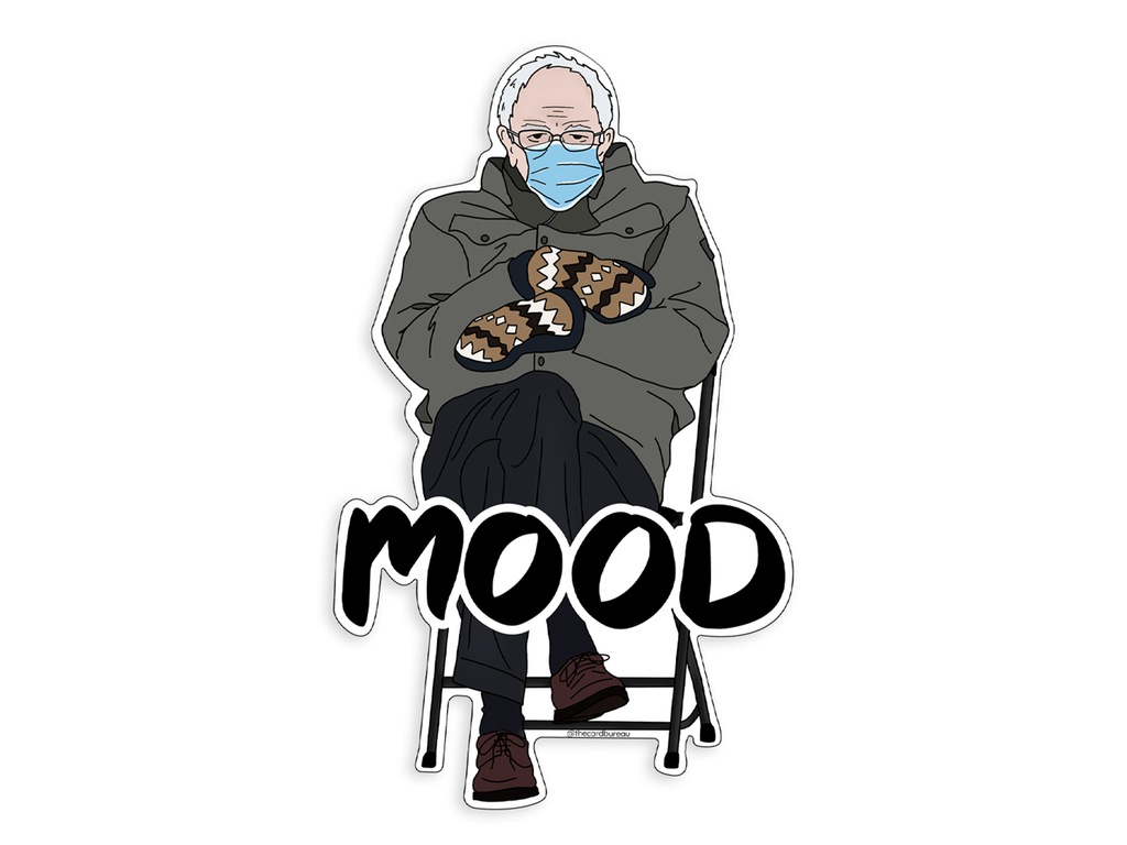 Bernie Sanders Mittens Meme Sticker