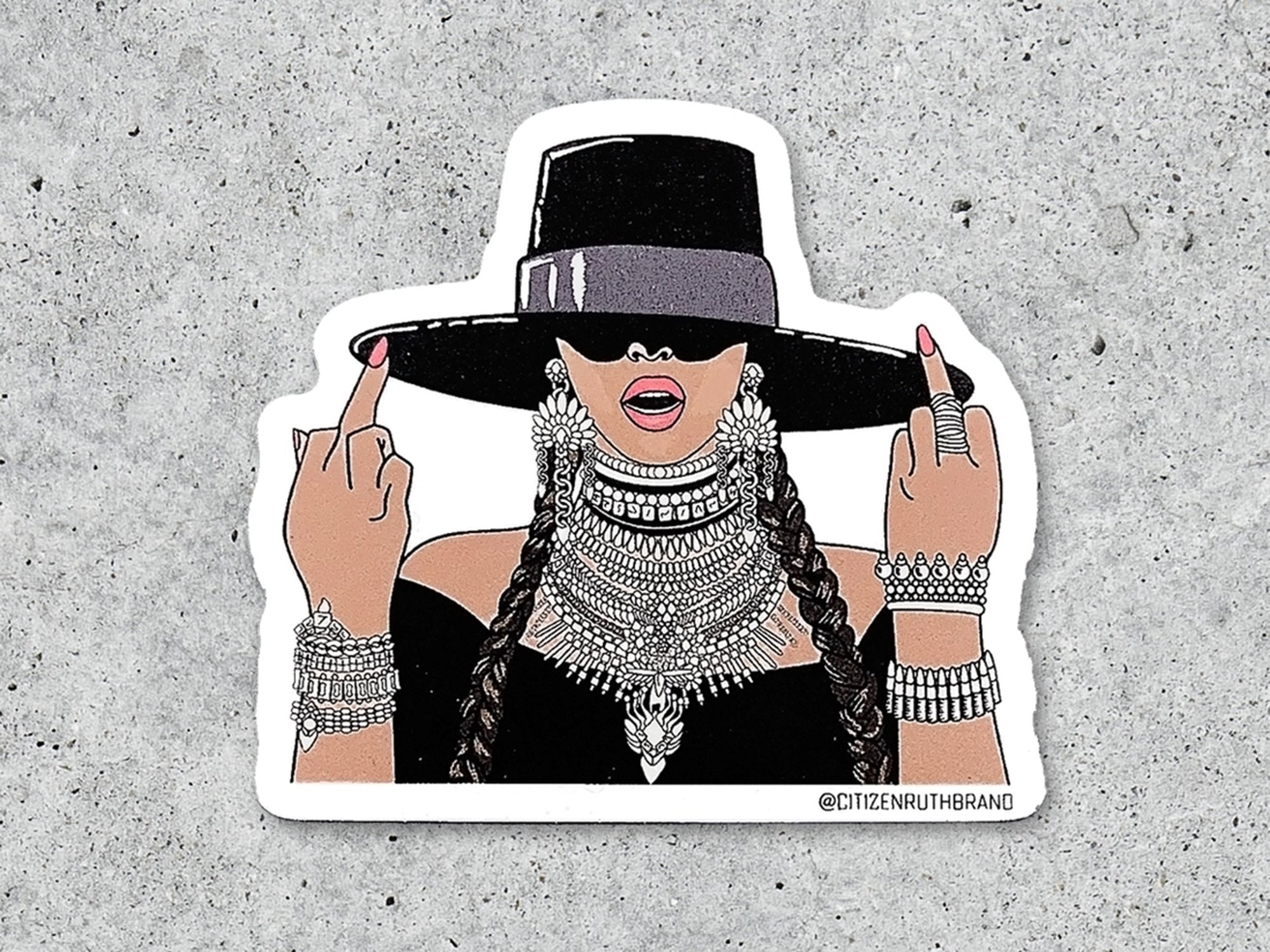 Beyonce - Family Feud 2 Sticker, Beyonce Stickers 
