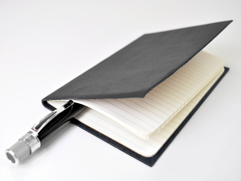 Black Leather Executive Journal Jenni Bick Custom Journals