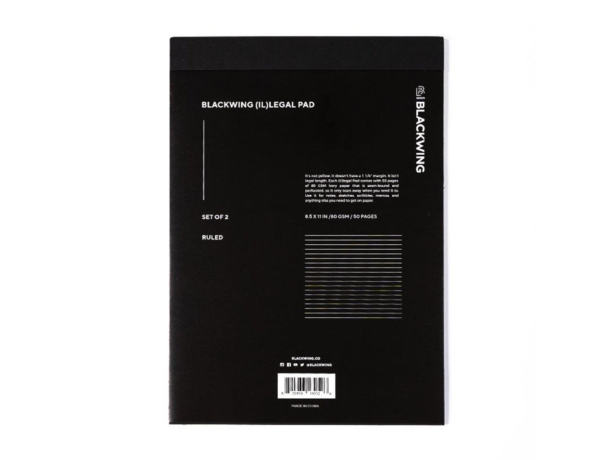 Blackwing Illegal Pad Set of 2 Ruled