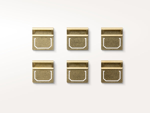 6 STKS Bladwijzer Clip Set, Messing Index Klem Planner Bladwijzer, Mini 6 STKS Bladwijzer Clip Set, Messing Index Klem Planner Bladwijzer, Mini