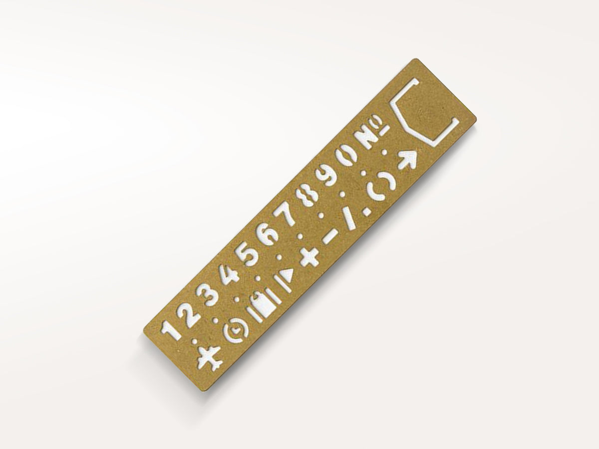 Call Number Bookmark Brass Template Bookmark - Numbers – Jenni Bick Custom Journals