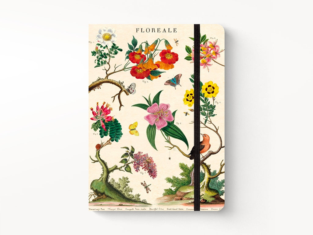 Cavallini Large Vintage Notebook - Floreale
