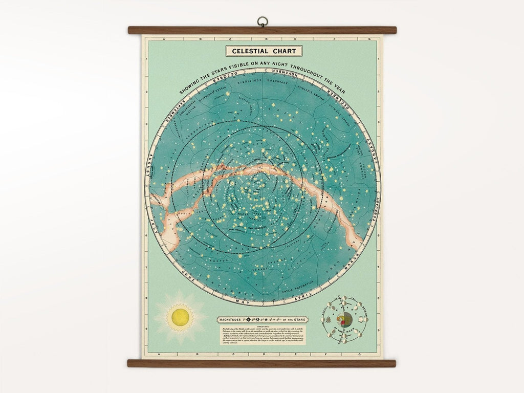 Cavallini Vintage School Chart - Celestial Map