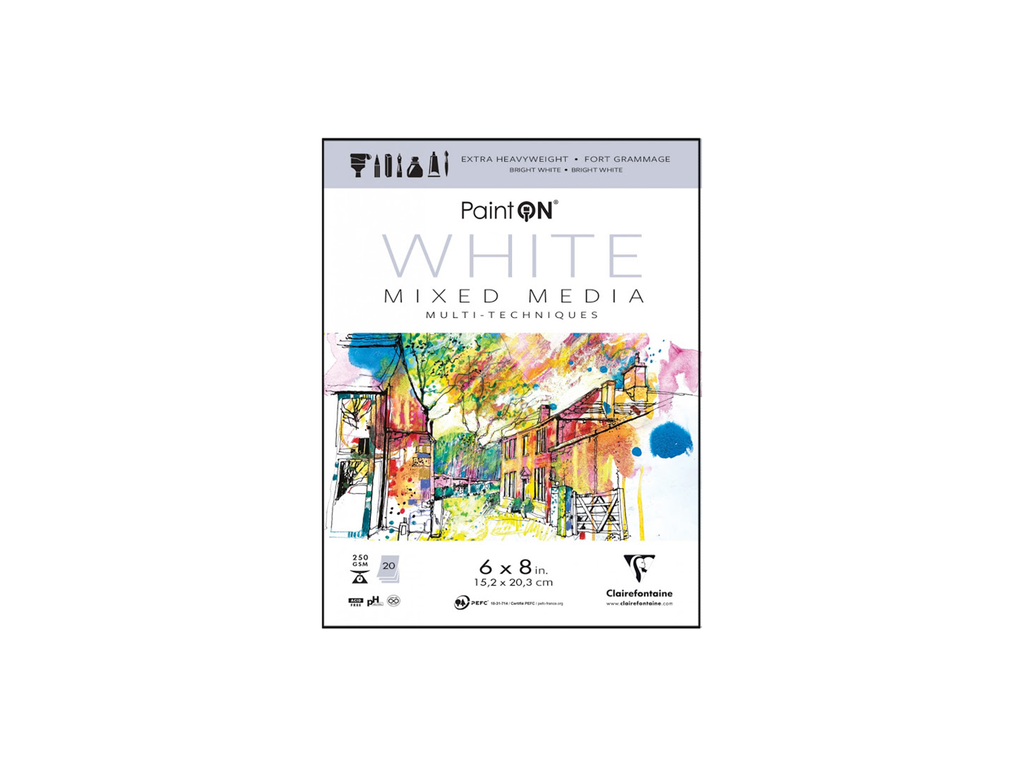 Clairefontaine PaintON Mixed Media Artist Pad White