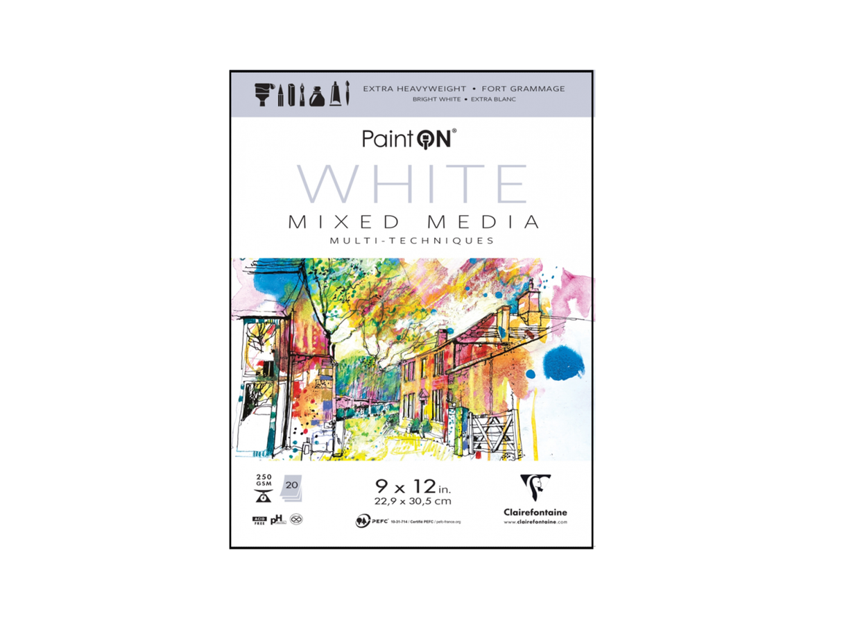 Clairefontaine PaintON Mixed Media Artist Pad White