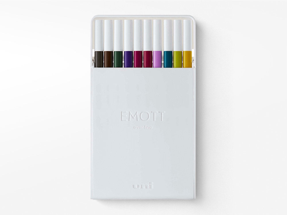 Emott Ever Fine Color Liners Set of 10 #3 Vintage