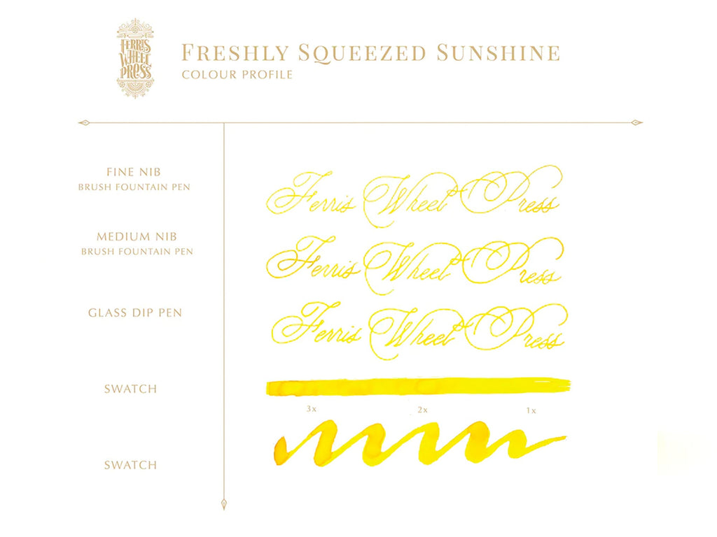 Freshly Squeezed Sunshine Fountain Pen Ink