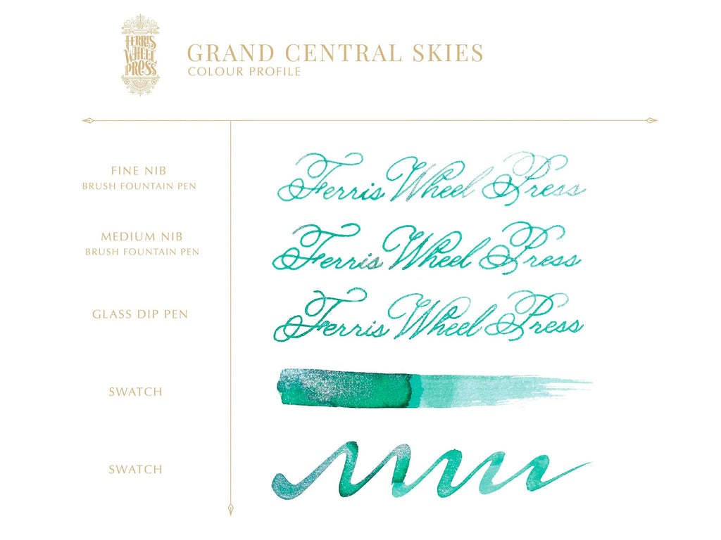 Grand Central Skies Fountain Pen Ink
