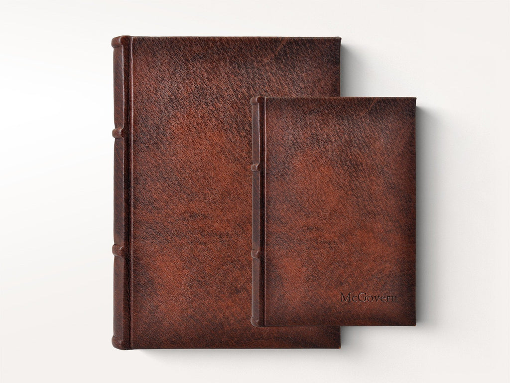 Handmade Italian Distressed Leather Journal - Deckled Pages