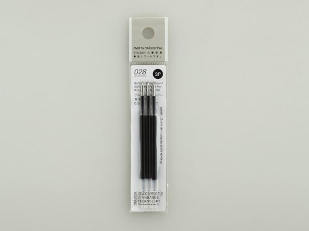 Ink Refills for Stalogy 028 Water Based Gel Ball Point Pen 0.5 MM