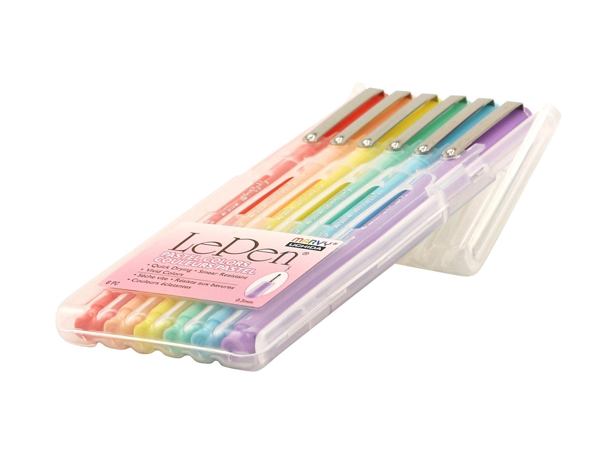 Marvy Uchida Le Pens Multicolor Set, 0.3mm Fine Point Pens