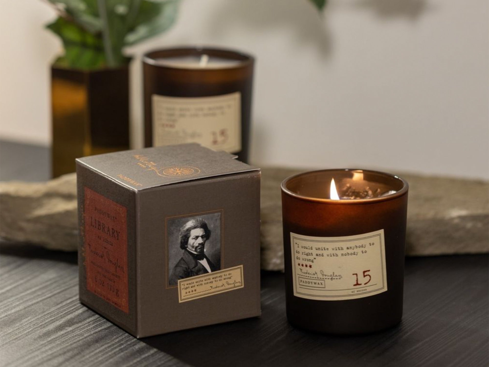 Paddywax Library Candle - Frederick Douglass 170g/6oz