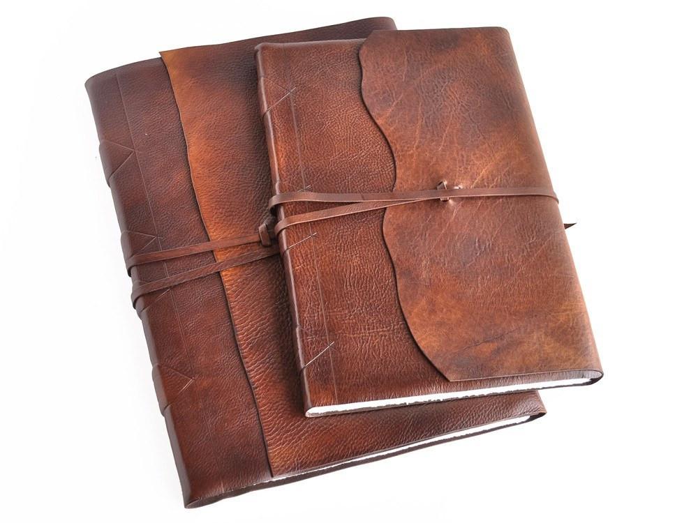 Luxury Old-World Leather Wrap Sketchbook with Amalfi Paper – Jenni