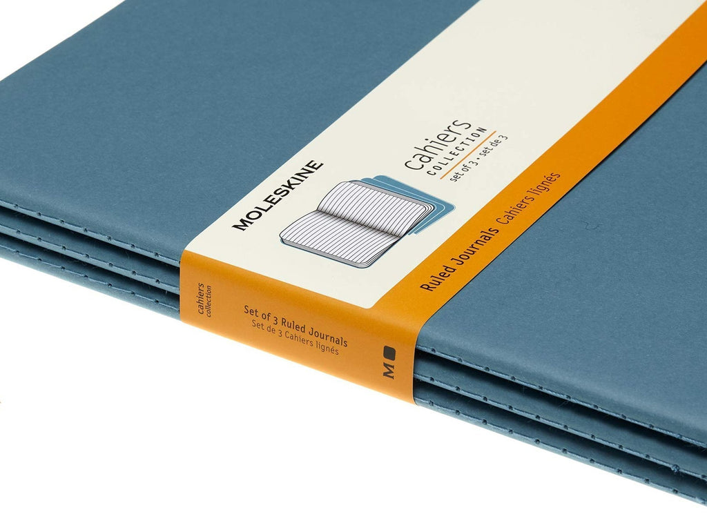 Moleskine Cahier Journal Set of 3 - Brisk Blue