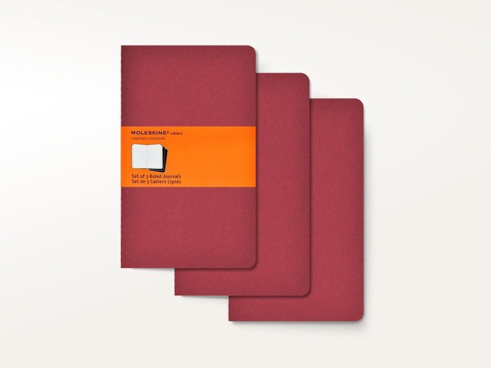 Moleskine Cahier Journal Set of 3 - Red