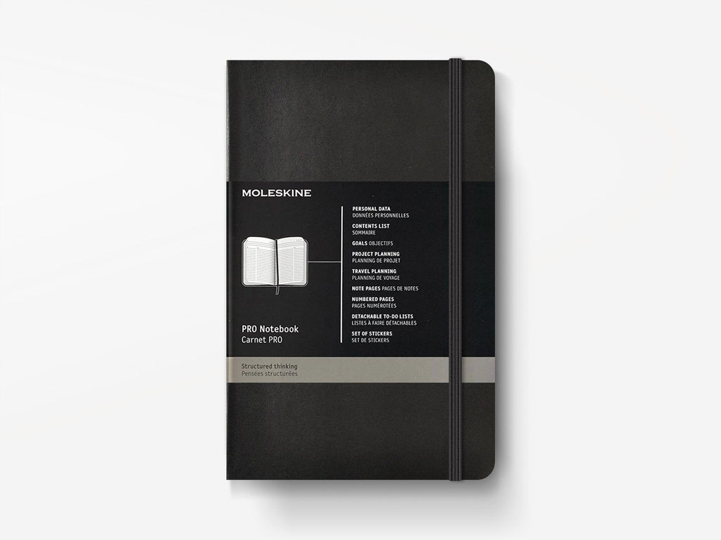 Moleskine PRO Notebook Black Hard Cover