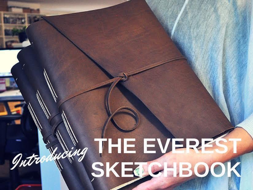 Mount Everest Extra Large Leather Sketchbook