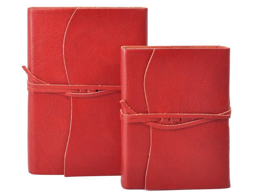 Roma Lussa Leather Journal - Red