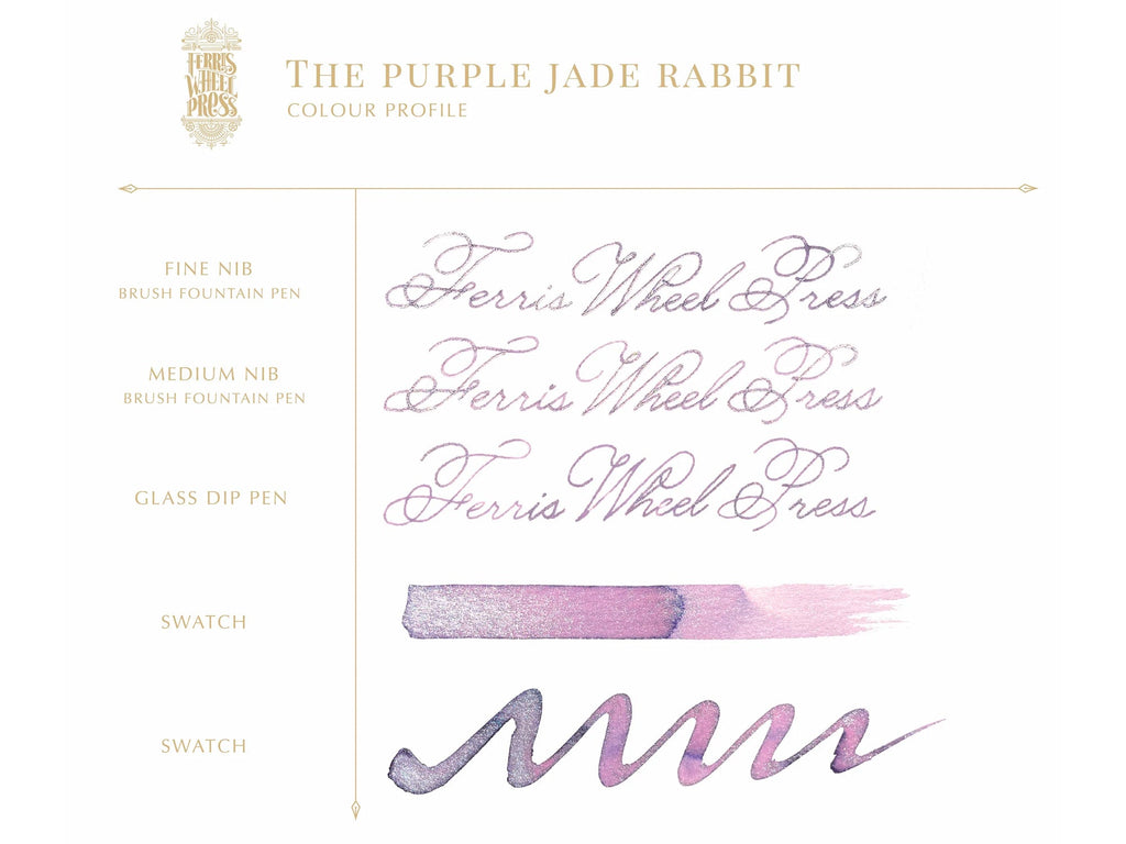 The Purple Jade Rabbit Fountain Pen Ink