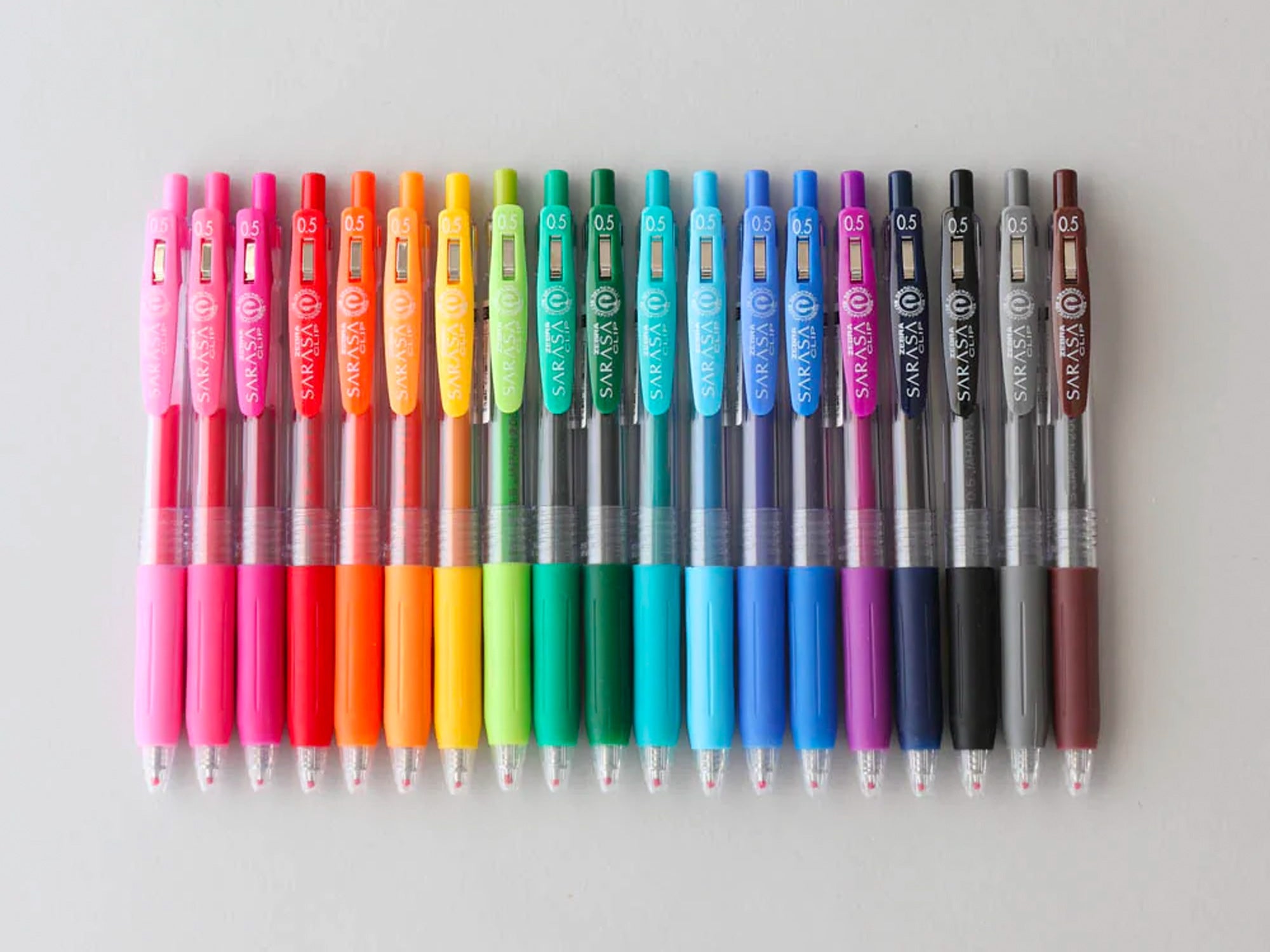 Zebra Sarasa Clip 0.5mm Gel Pens Set of 20 – Jenni Bick Custom Journals